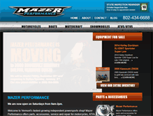 Tablet Screenshot of mazerperformance.com